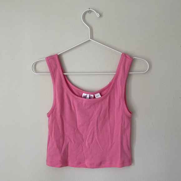 ONLY Pink Crop Tank Top - Picture 1 of 4